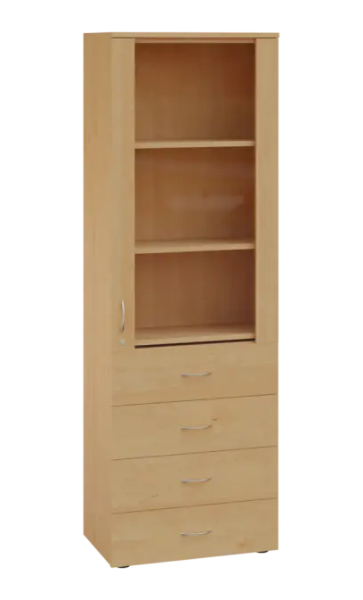 LE - 64 skříň léková prosklená, pravá, javor horský